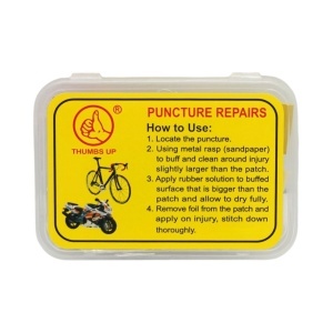 Set 12 petice vulcanizare camera bicicleta, motocicleta, roaba, tuk-tuk 24x35mm, 32x50mm + 1 tub adeziv 8ml, DISUZ94 - Img 4