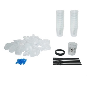 Set 50 pahare 800 ml mixare vopsea cu capac filtrant 125 microni pentru pistol de vopsit, BK76162