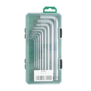 Set 9 chei imbus hexagonale 1.5-10mm cu brat lung si varf sferic, Cod: DISPY27 - Img 3