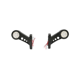 Set lampi laterale de gabarit cu LED 12-24V, rosu-alb, PVC elastic, Cod: BK69513, Brand: BRECKNER GERMANY - Img 1