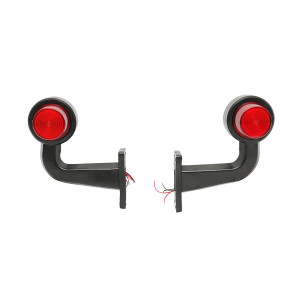 Set lampi laterale gabarit led-neon cu brat 12-24V rosu/alb FR0148R/W, Cod: BK69559, Brand: BRECKNER GERMANY - Img 1