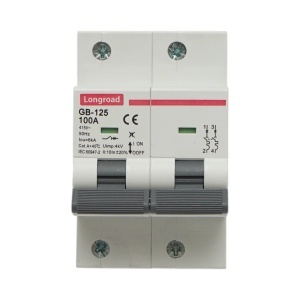Siguranta automata intrerupator MCB 2P, 100A, 415VAC, 6kA Longroad, DISMX06