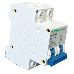 Siguranta automata tip intreruptor 2P, 20A, 500V, EBS1Z-63, Ebasee - Img 3