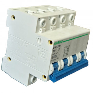 Siguranta automata tip intreruptor 4P, 63A, 1000V, EBS1Z-63, Ebasee - Img 3