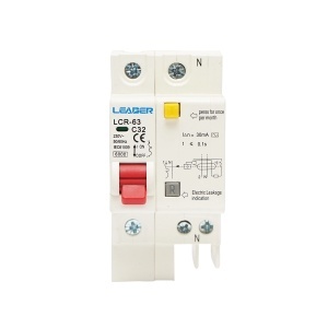 Siguranta diferentiala automata RCBO 1P+N, 32A, 230V AC, 30mA, 6kA Leader, Leader, BK87397