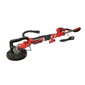 Slefuitor pereti si tavane tip girafa pliabil cu aspirator 710W, 220V, viteza 800-1800 r/min, 2 capete rotund/triunghiular, iluminare LED, 12 discuri incluse, DISSY69 - Img 3