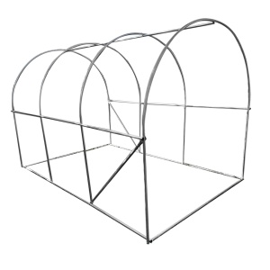 Solar de gradina 300x200x200cm cu sistem irigare, folie verde PE cu plasa 140g/mp UV, 6 ferestre, 2 usi, teava otel galvanizat 25mm THOR, THOR, 40TH318 - Img 7
