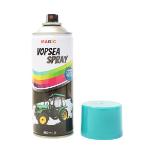 Spray vopsea auto albastru deschis tip Landini profesionala cu uscare rapida 450ml, Cod: BK835121, Brand: MAGIC - Img 2