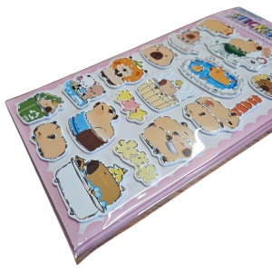 Sticker 3D Capybara – 21 cm, Decor Autocolant Adorabil - Img 2