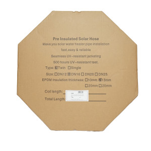 Teava 10m dubla din inox, DN16-3/4 gofrata, flexibila, izolat cu cablu pentru sonda, temperatura pentru instalatii solare rezidentiale, Cod: DISKL68, Breckner Germany - Img 4