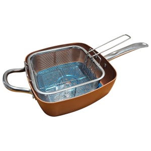 Tigaie multifuncțională – 5 piese, non-aderentă, pătrată, fripteuză Migas, 29 cm - Img 3