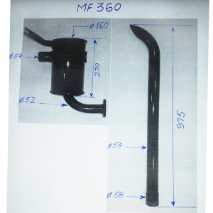 Toba esapament pentru Massey Ferguson 350, Cod: DISFE63, Brand: UTB - Img 2