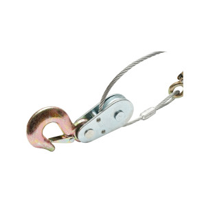Troliu manual cu clichet 4T, tambur si cablu otel grosime 5.5mm, lungime 3m Hoteche, HOTECHE - Img 4