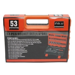 Trusa chei tubulare lungi si scurte, biti, hex, torx, antrenor cu clichet 1/4 inch 53 piese Breckner Germany, BK80635 - Img 2