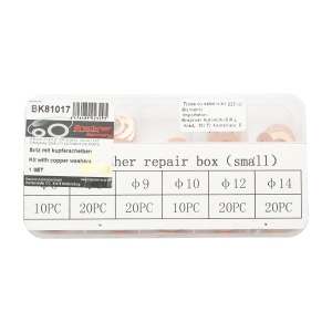 Trusa cu saibe cupru fi6 - fi14 100 buc, Cod: BK81017, Brand: BRECKNER GERMANY - Img 4