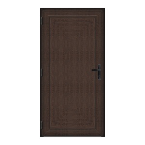 Usa Full Panel, PVC & termopan, 110x190cm, wenge (tabac), stanga, Klass, 6cm, 4 camere, panel wenge (tabac)