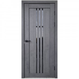 Usa interior, C049BG, lemn & mdf, 70x200cm, antracit mat, beton inchis, reversibila, Doors