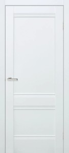 Usa interior, Valencia White Silk Matt, lemn & mdf, 80x200cm, alb mat, reversibila, KDoors