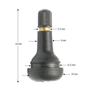 Valva roata tubeless premium EPDM 44mm TR438, BK80197