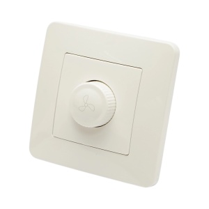 Variator de tensiune ventilator alb incastrat 500W, 220V, PC 80x80mm, DISRP58