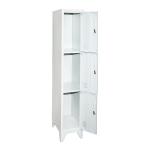 Vestiar, dulap metalic cu 3 usi securizate 1700x300x450mm, Cod: BK78301, Echivalență: DISLP74, Breckner Germany - Img 3