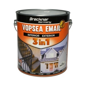 Vopsea email anticoroziva 3 in 1 alb boreal nova pe baza de solvent 3.5L, direct pe rugina, interior si exterior Breckner Germany, BK89052
