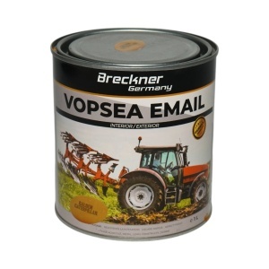 Vopsea email anticoroziva 3 in 1 galben Caterpillar pe baza de solvent 1L, direct pe rugina, interior si exterior Breckner Germany, BK89063