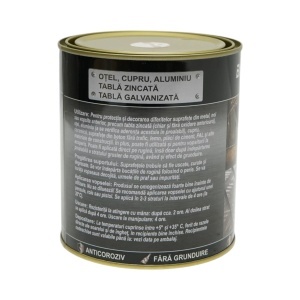 Vopsea email anticoroziva 3 in 1 pentru metal, direct pe rugina, pe baza de apa, alb 10 750g Breckner Germany, BK00214 - Img 3