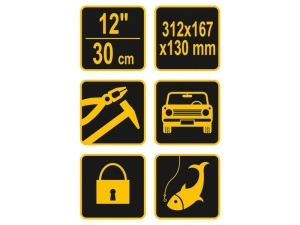VOREL Cutie de scule din plastic 12"/310 mm - Img 6