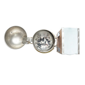 Afumator albine din otel inox cu cilindru scut termic si burduf din piele 160mm, Cod: DISKR10 - Img 3