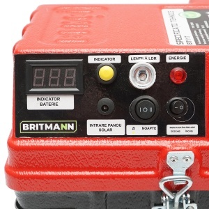 Aparat generator de impulsuri 6.9 Joule 12-220V cu baterie 12V, 14A si panou solar 20W, BRITMANN, BT117 - Img 7