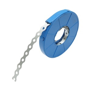 Banda perforata metalica 17x0.7mm, lungime 10m, BK76265