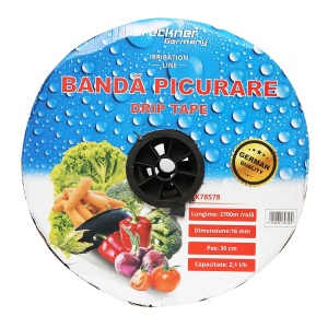 Banda picurare apa, rola 2700M 2.1L/H, D16mm, pas 30cm, Cod: BK78578, Brand: BRECKNER GERMANY - Img 2