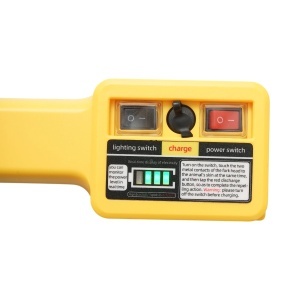 Baston electric animale profesional 1100V cu acumulator 8.4V, 2200mAh, lanterna LED, indicator baterie, tija 80cm, DISVJ90 - Img 7
