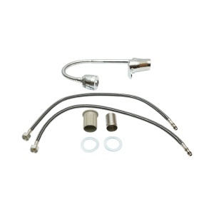 Baterie chiuveta bucatarie cu pipa flexibila, perlator 2 functii, crom lucios, aliaj zinc, furtunuri incluse, DISVM32 - Img 2