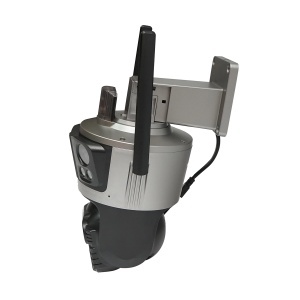 Camera de supraveghere 4 lentile, 3 obiective 12 MP, 2 CPU dual control, P2P WIFI 2.4G, PTZ cu senzor de miscare, alarma, night vision, AI detectie umana si aplicatie iCSee, BRECKNER GERMANY, BK79702 - Img 3