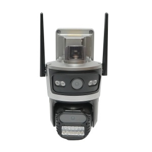 Camera supraveghere lentila duala 4 MP, cartela sim 4G, WIFI 2.4 GHz cu panou solar 7.6W, baterie 18650 incarcare rapida, rotativa 360 grade PTZ cu senzor de miscare, detectie umana PIR, alarma, night vision si aplicatie iCSee, BRECKNER GERMANY, BK79696 - Img 3