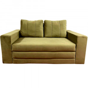 Canapea Fixa Euforia, 195x100x75cm, 2 locuri, Velutto 03 Mika, Glasspandoor - Img 2