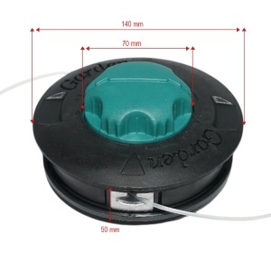 Cap tambur motocoasa M10x1.25mm, fir 3mm, automat Tap&Go universal, 40TH395 - Img 3