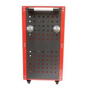 Carucior metalic pe roti cu 3 rafturi si suporti pentru scule 670x370x730mm, Cod: DISMC83 - Img 6