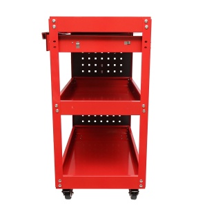 Carucior metalic pe roti cu 3 rafturi, suporti si sertar pentru scule 660x360x730mm, Cod: DISMC80 - Img 7