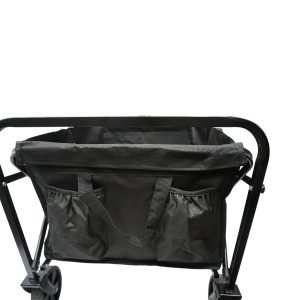 Carucior transport pliabil de gradina si camping cu roti, maner extensibil, cadru metalic, material textil 70x48x47cm Breckner Germany, BRECKNER GERMANY, BK99227 - Img 10