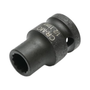 Cheie tubulara de impact bihexagonala 11mm, 38mm, patrat 1/2 inch Cr-Mo Breckner Germany, BK90093 - Img 2