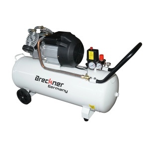 Compresor aer 100L, motor 2 cilindri in V 2.2kW/3CP, presiune maxima 8 bar, volum aer aspirat 425 L/min Breckner Germany, BK76300