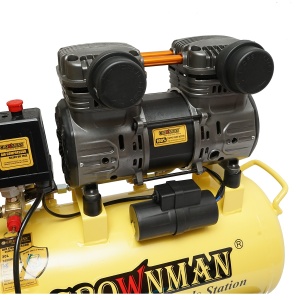 Compresor aer fara ulei silentios, volum 30L, putere 1490W/2CP presiune maxima 8 Bar, volum aer aspirat 130 L/min , Cod: DISPT04, Marca: CROWNMAN - Img 7