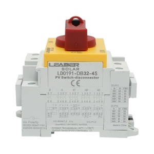 Comutator de sarcina, switch ON/OFF pentru sisteme fotovoltaice 4P, 32A, 1500V Leader, Leader, BK77083 - Img 2