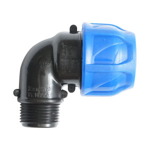 Cot compresiune, cu filet exterior, D25mmx3/4 toll, PN16, pentru sisteme de irigatii, Cod: DISLV71, Poelsan - Img 1