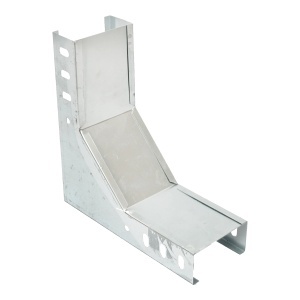 Cot vertical 90 grade de urcare din otel galvanizat pentru jgheab 100x50mm, DISMK64