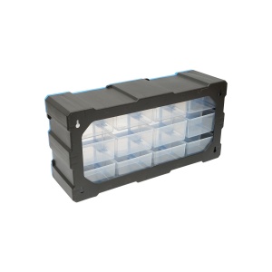 Cutie depozitare albastra din plastic modulara, 12 sertare 497x157x250mm, Cod: DISLN09, Brand: BRECKNER GERMANY - Img 4