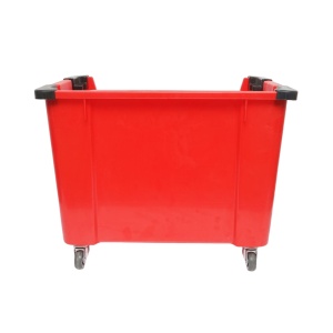 Cutie plastic depozitare cu roti 545x345x395mm rosie, Cod: DISA530TK, Brand: BRECKNER GERMANY - Img 4